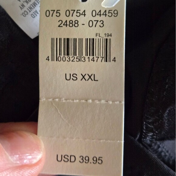 Aerie Jacquard Keyhole Bandeau Bikini Top Sz XXLarge Black & Gold (Missing 1 Pad - Picture 7 of 7